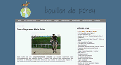 Desktop Screenshot of bouillondeponey.com